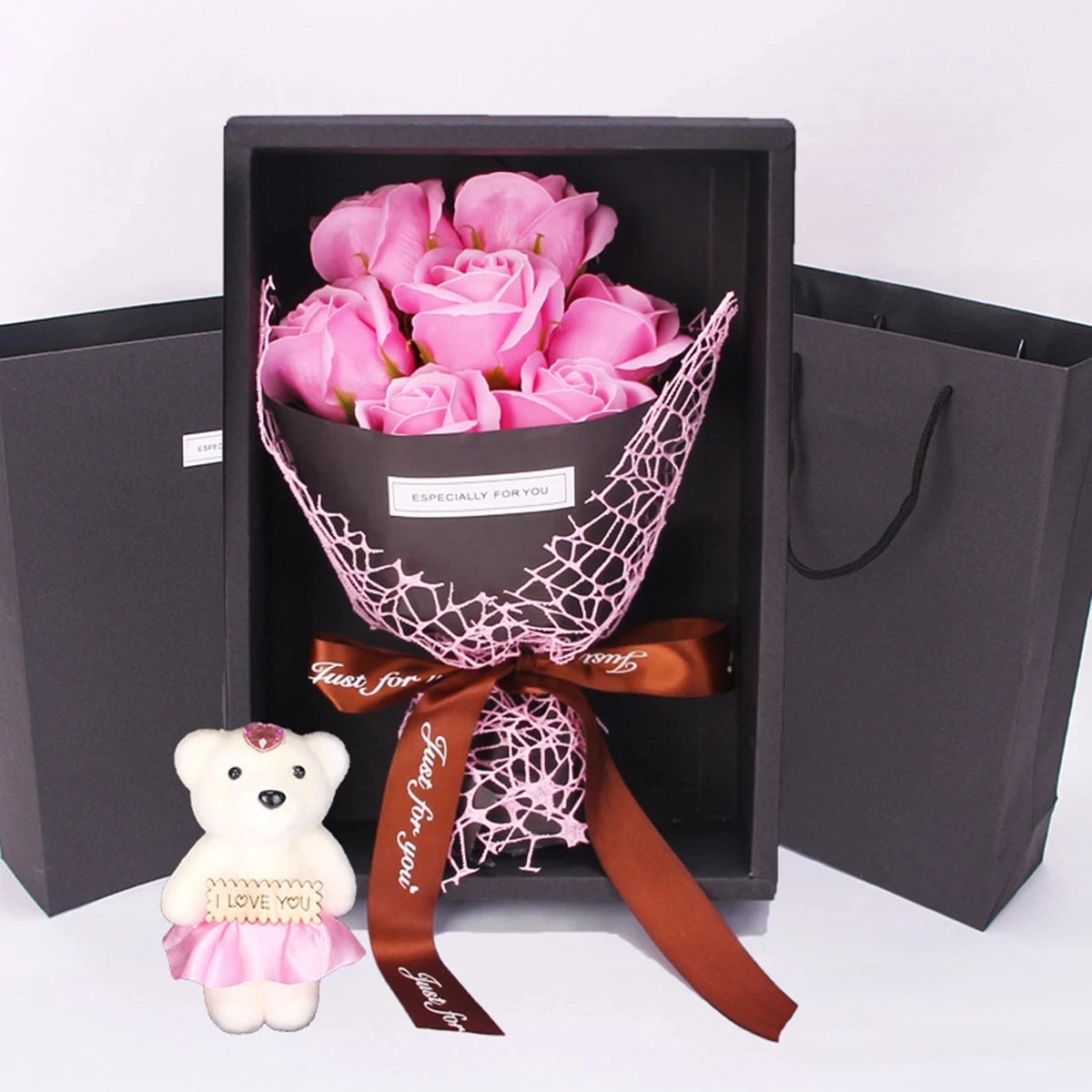 Rose Bear Soap Gift Box