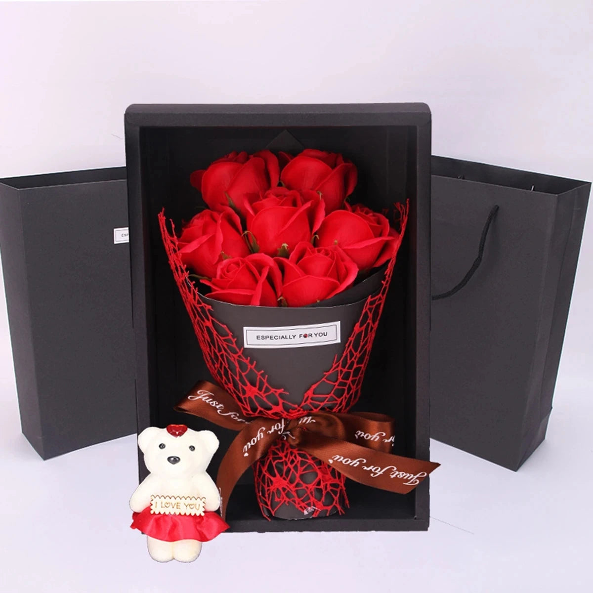 Rose Bear Soap Gift Box