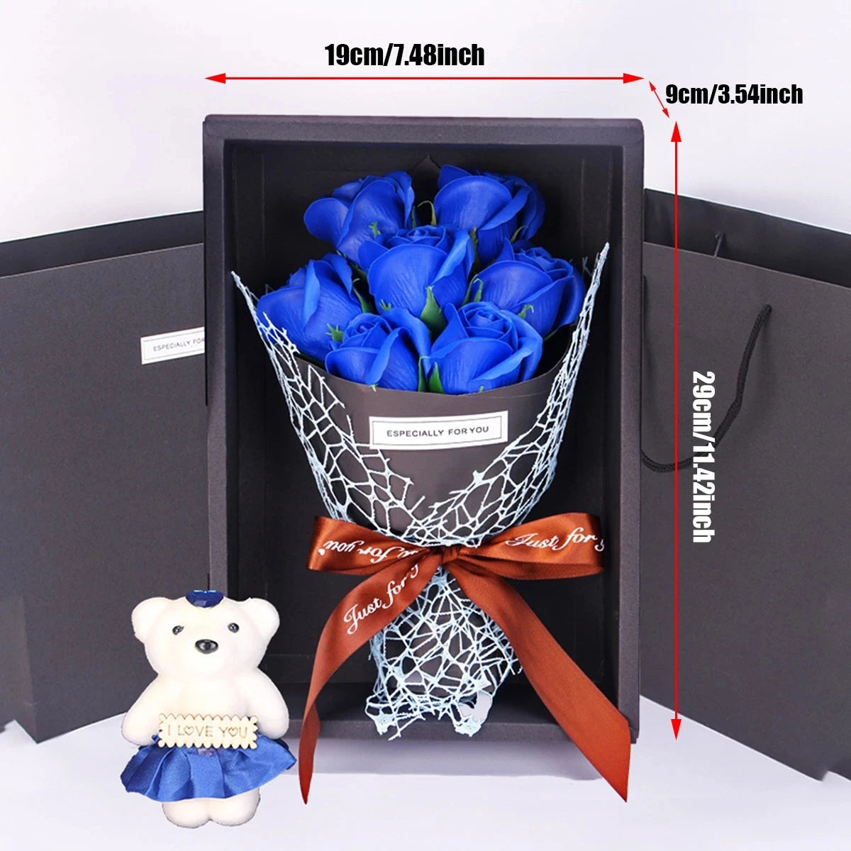 Rose Bear Soap Gift Box